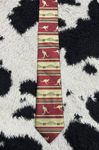 Fully Embroidered Kangaroo Tie