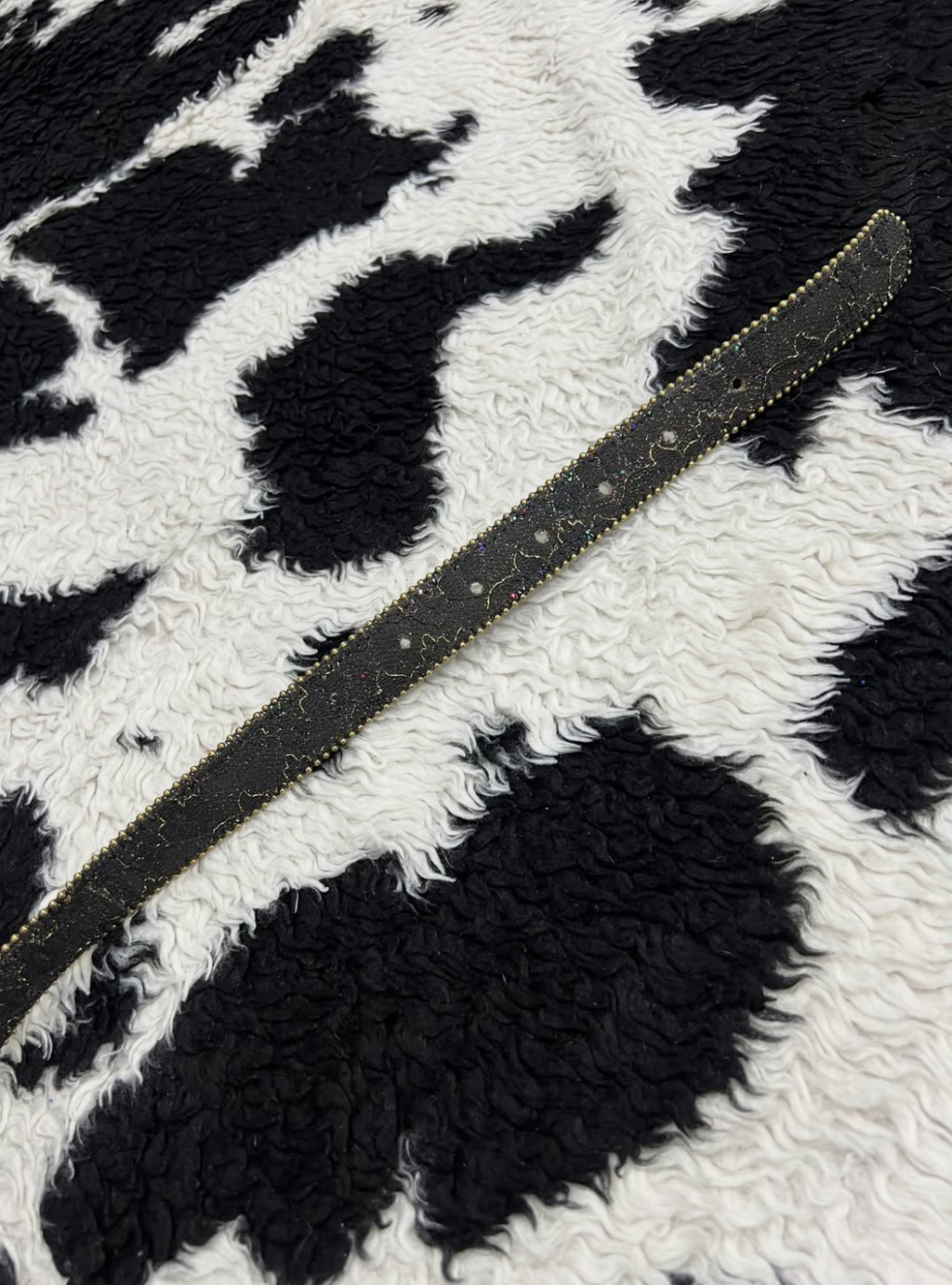 Golden Glitter Black Belt