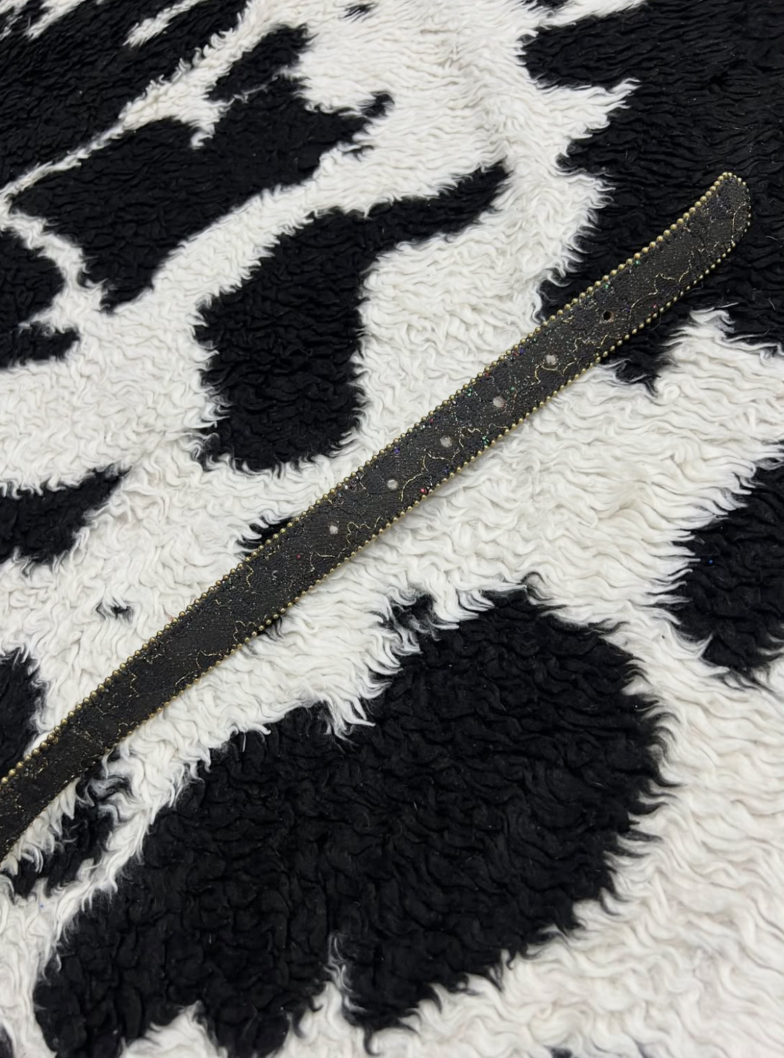 Golden Glitter Black Belt