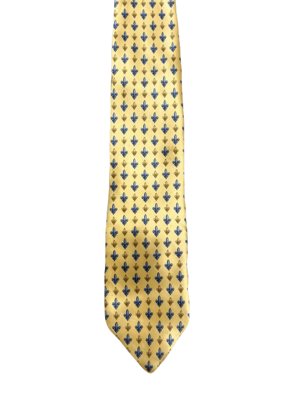 Fleur-de-lis Yellow Tie