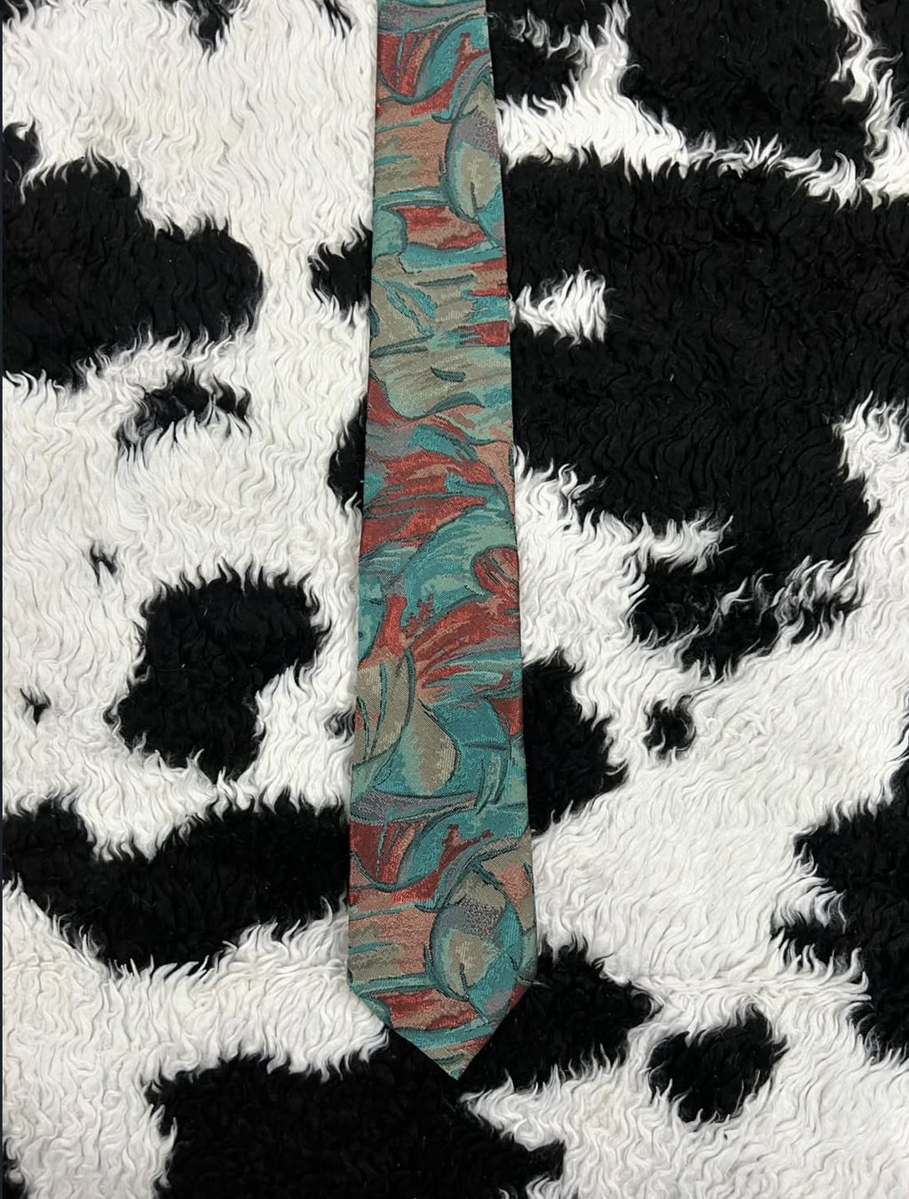 Green Woods Embroidered Tie