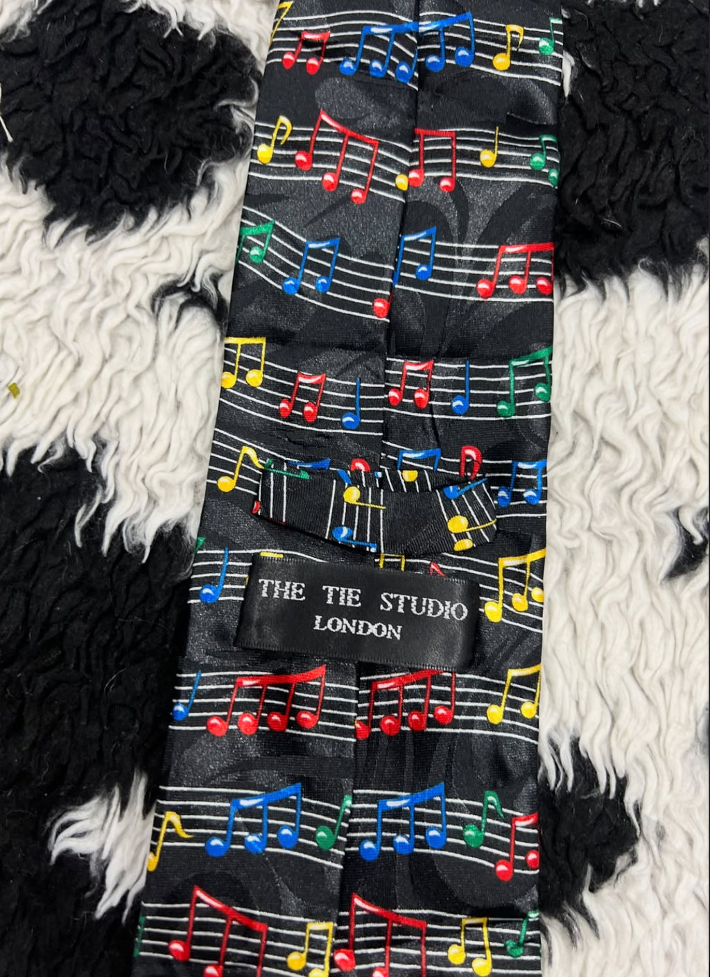 Black Musical Sheet Tie