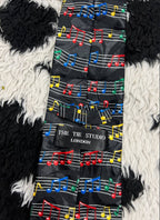 Black Musical Sheet Tie