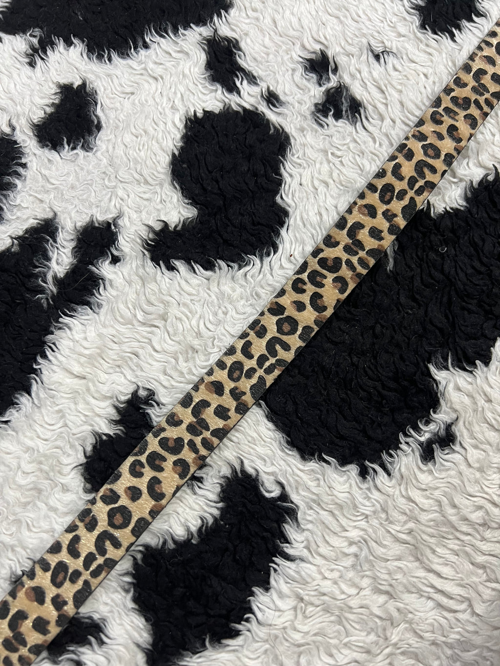 Leopard Print Fur Belt