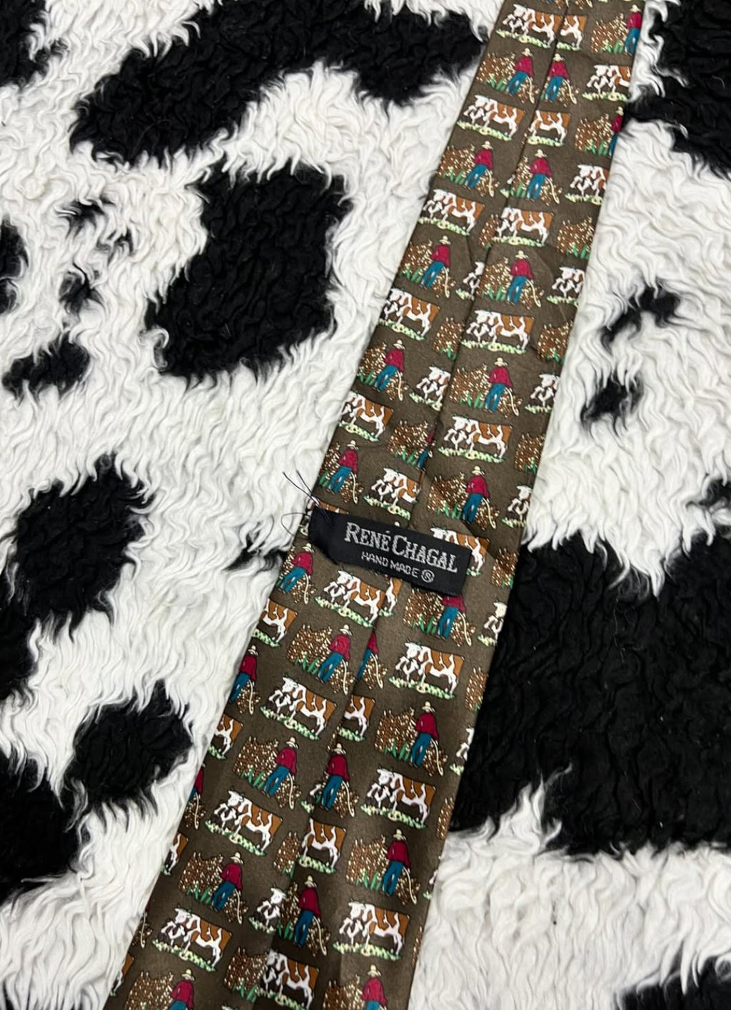 Cows & Farmer Tie