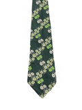 Tootal Green Floral Embroidered Tie