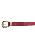 Red Snakeskin Belt