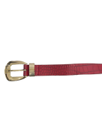 Red Snakeskin Belt