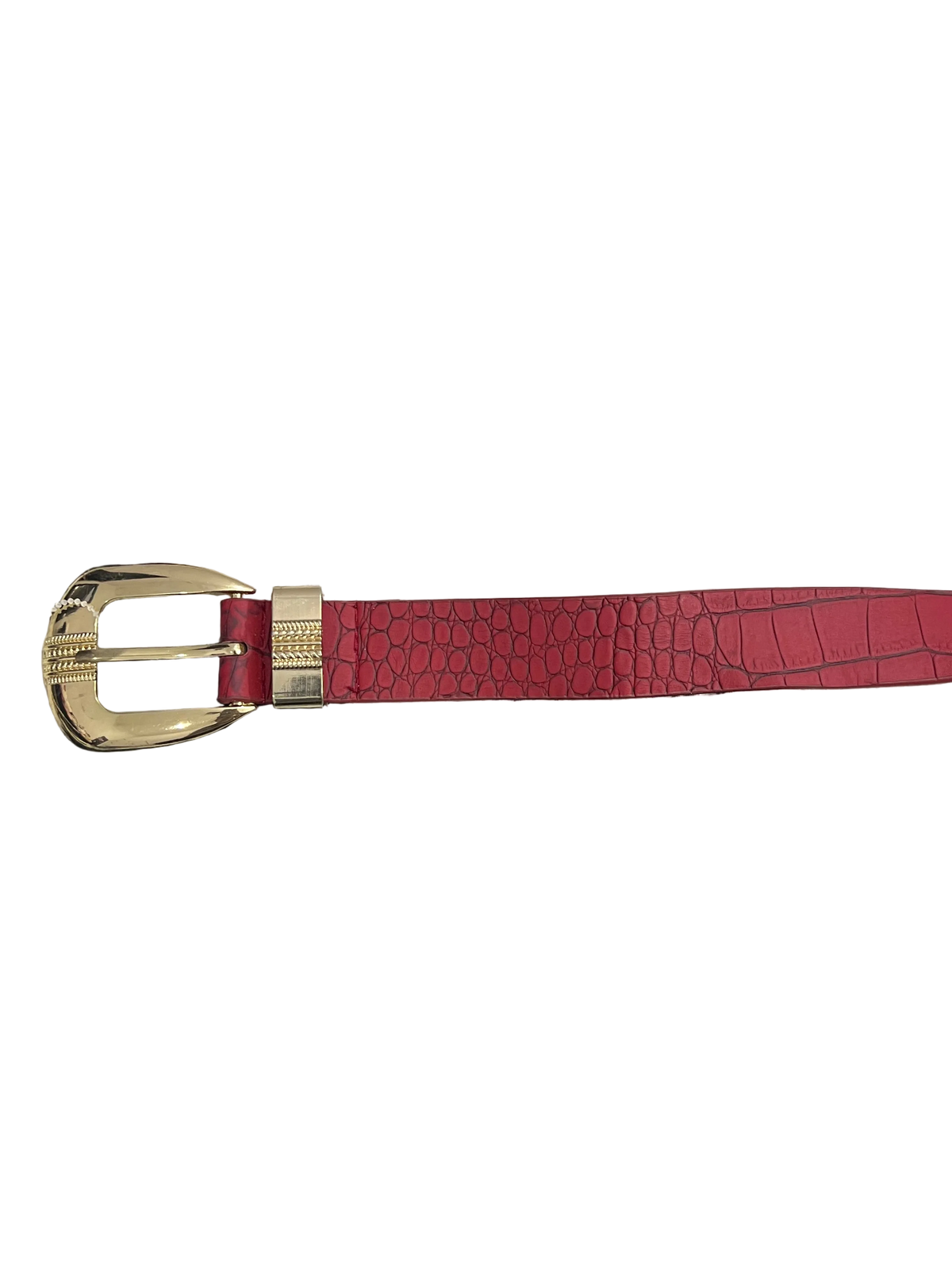 Red Snakeskin Belt