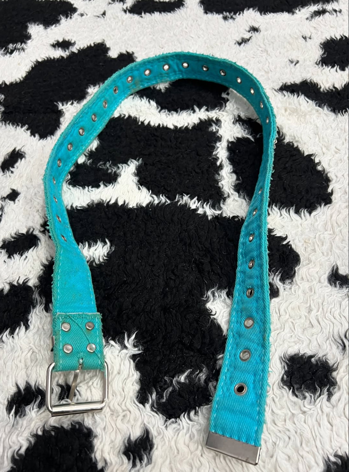 Teal Studded Belt