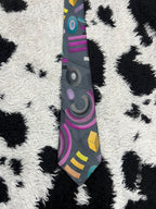 Montagu Grey Abstract Tie