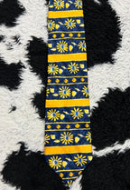 Yellow & Blue Floral Tie