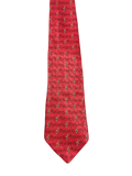 Red Musical Sheet Tie