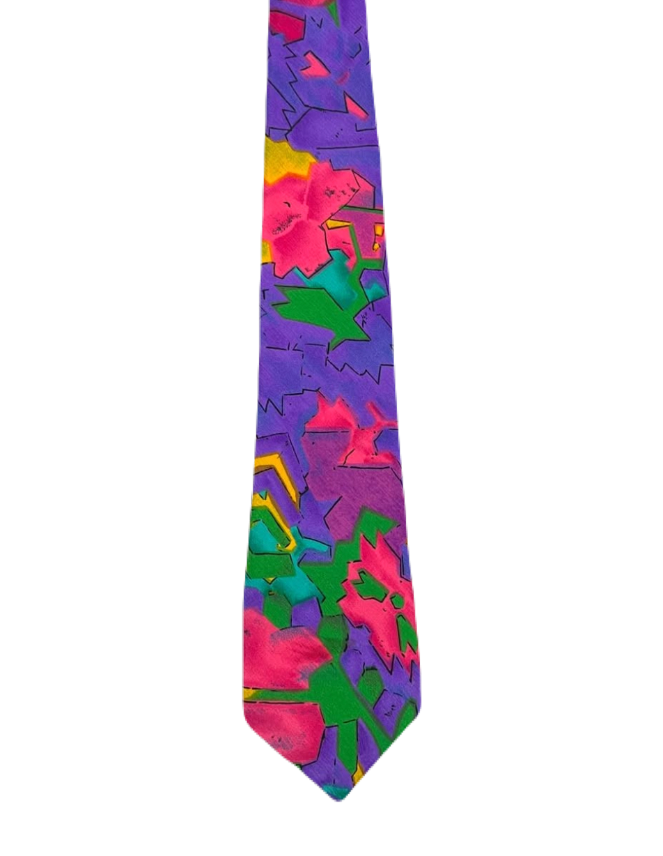 Vibrant Abstract Art Tie