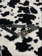 Vintage Buckle Interlinked Black Belt
