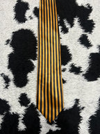 Orange & Black Striped Tie