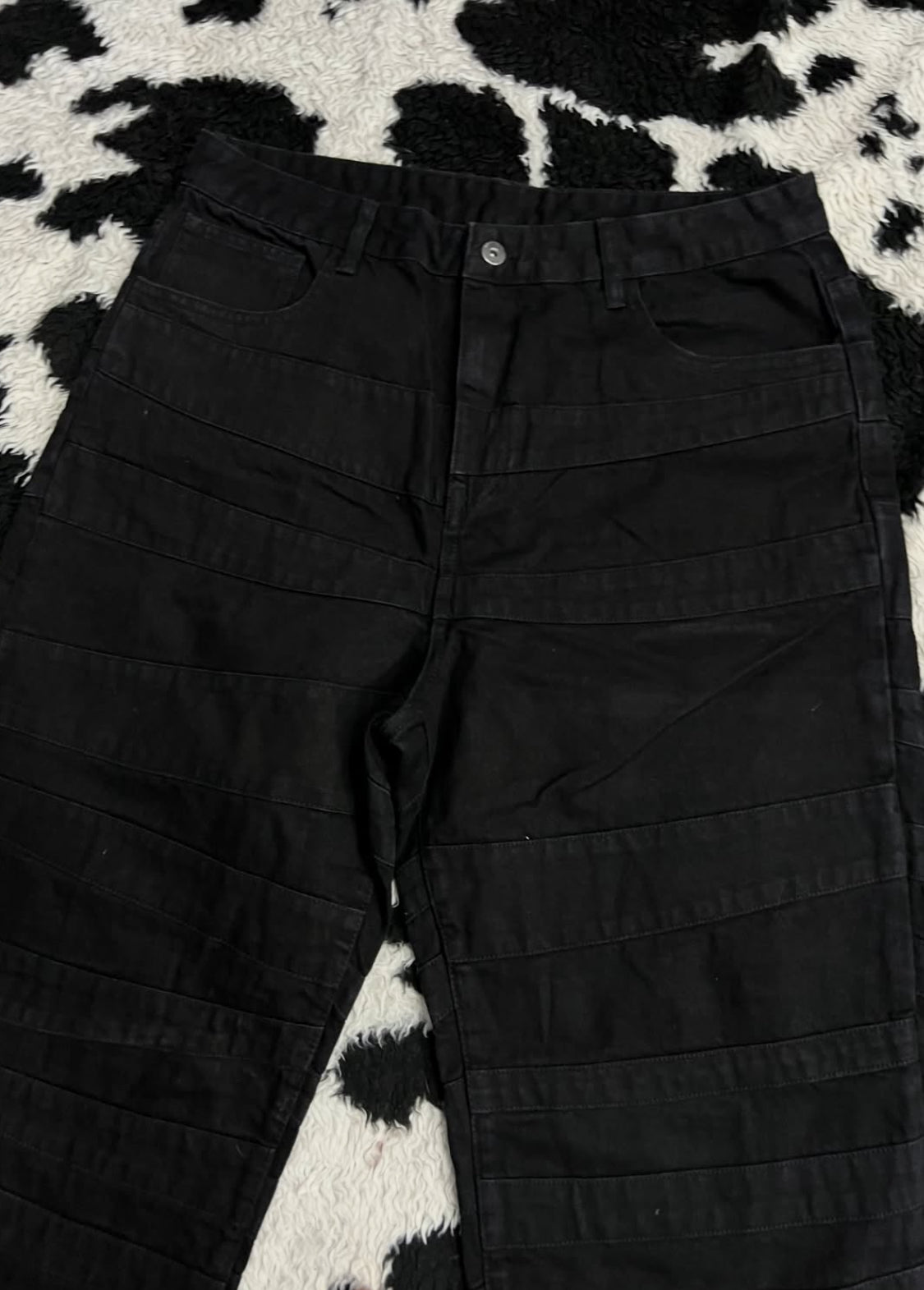 Layered Black Denims (Waist 36)