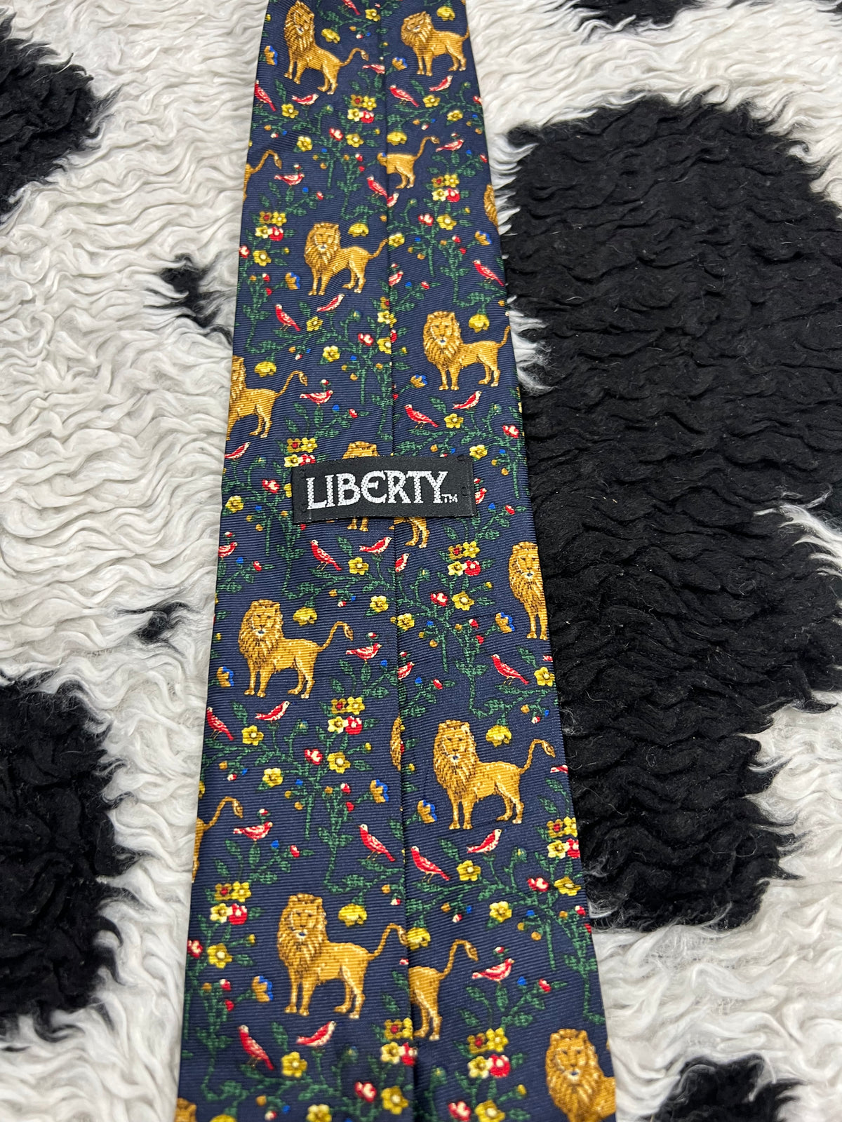 Liberty Lions Floral Tie
