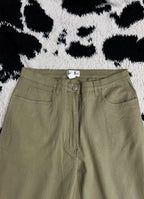Olive Green Embroidered Pants (Waist 30)