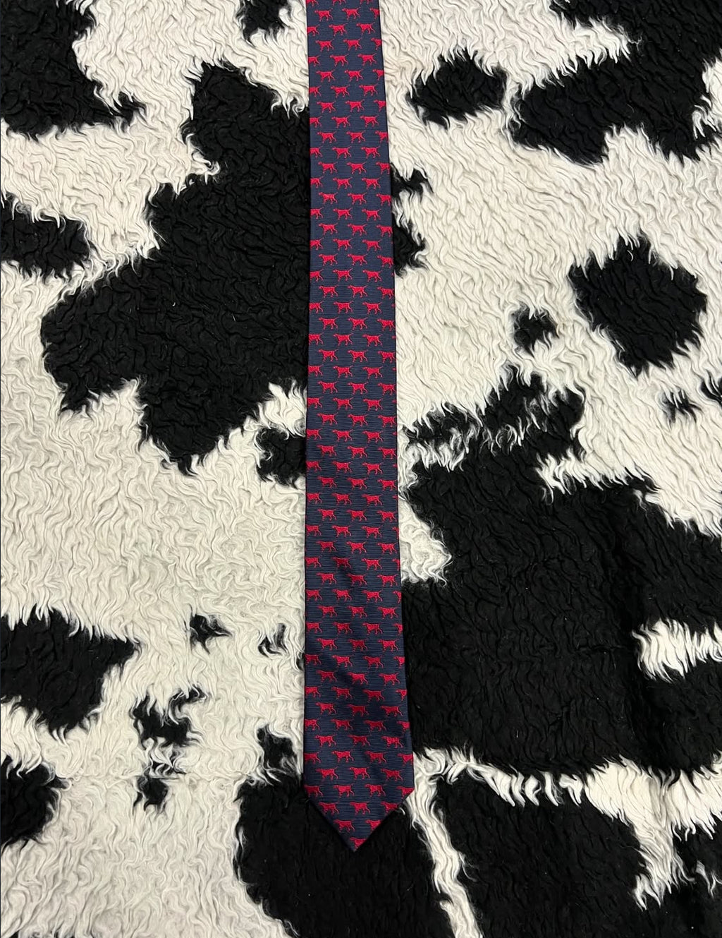 Narrow Red Dogs Tie