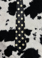 Black Smiley Faces Tie