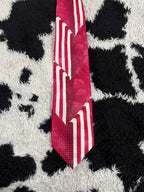 Daniel Elissa Hot Pink & White Tie