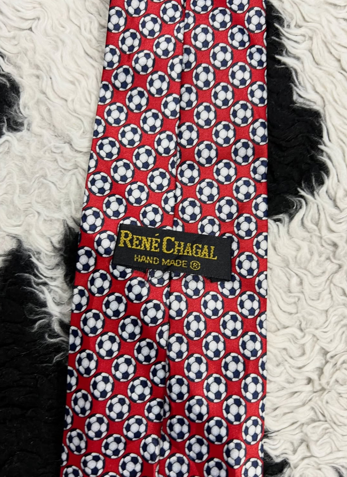 Red Football Tie