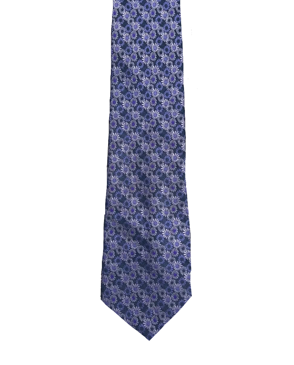 Purple Floral Tie