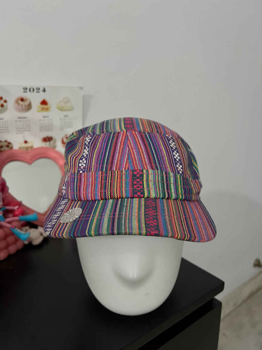 Vibrant Woven Purple Cap