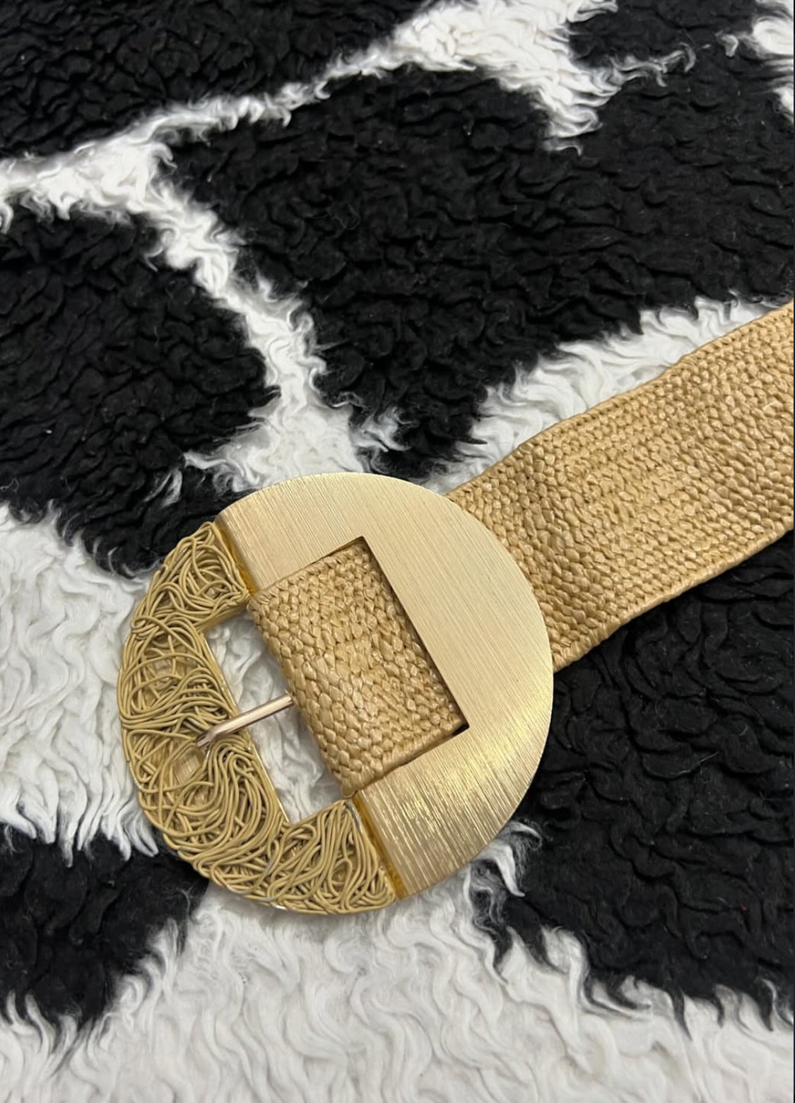 Canvas Circular Buckle Belt