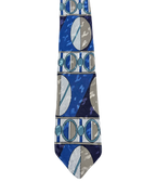 Blue Geometric Tie