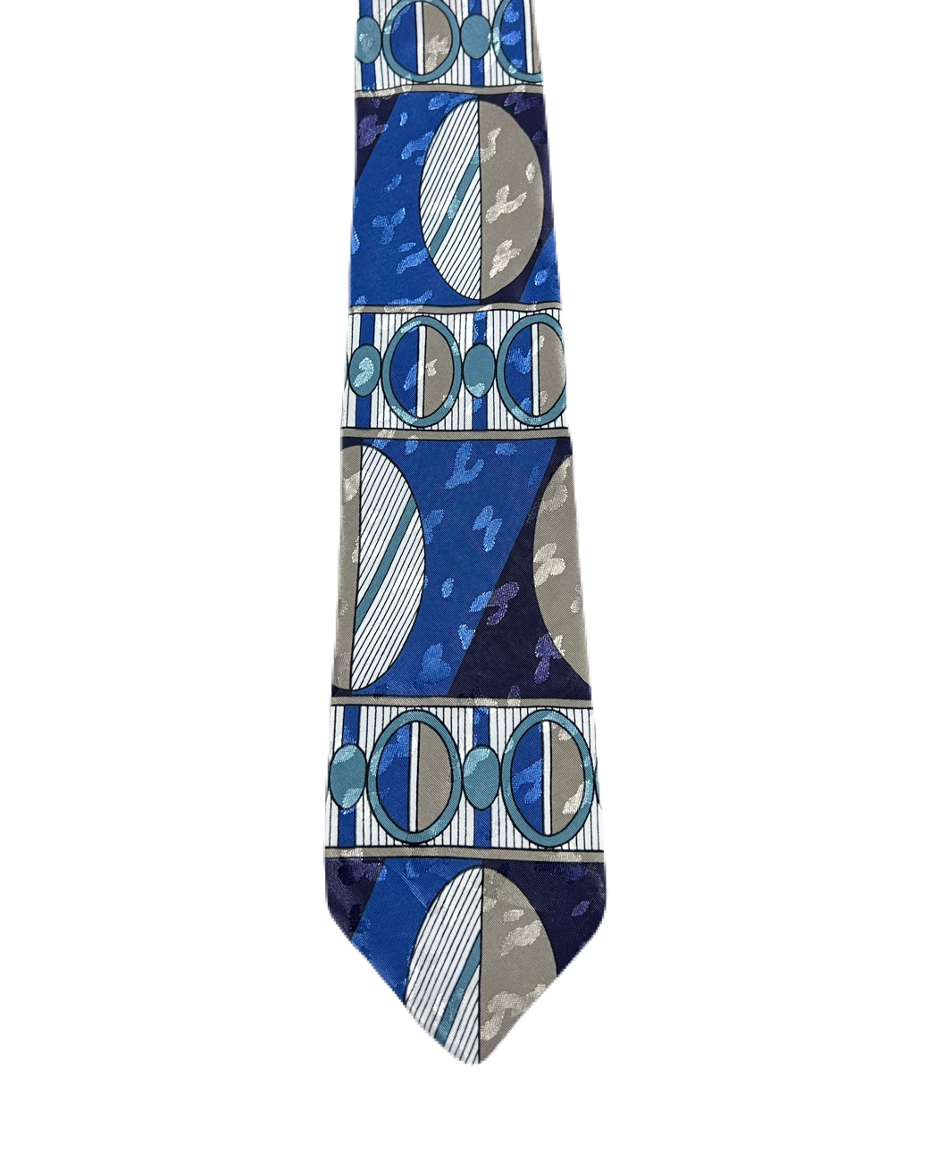 Blue Geometric Tie