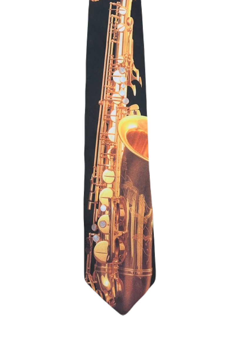 Vintage 1995 Ralph Marlin "Saxophone II" Tie