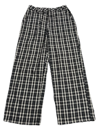 Checkered Baggy Black Pants (Waist 32)