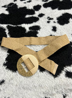 Canvas Circular Buckle Belt
