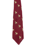 Golden Retriever with Bird in Mouth Tie