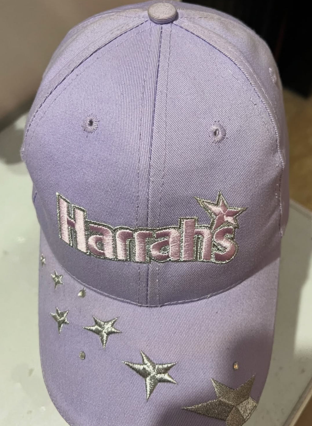 Harrahs Embroidered Stars Cap