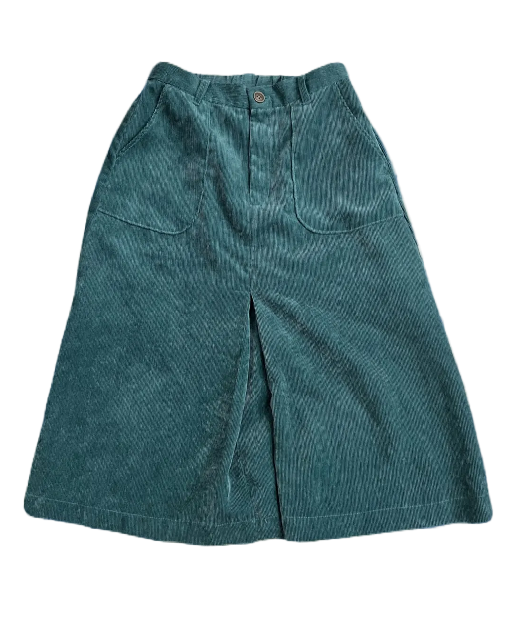 Turquoise Corduroy Skirt