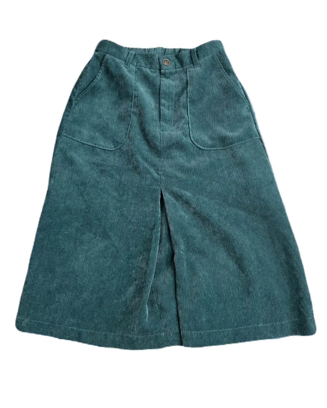 Turquoise Corduroy Skirt