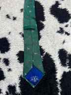 Embroidered Dogs & Pheasants Tie