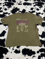 Grunge Army Green Tee (Large / Extra Large)