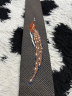 Peacock Narrow Graphic Tie