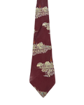 Town Scenery Embroidered Tie