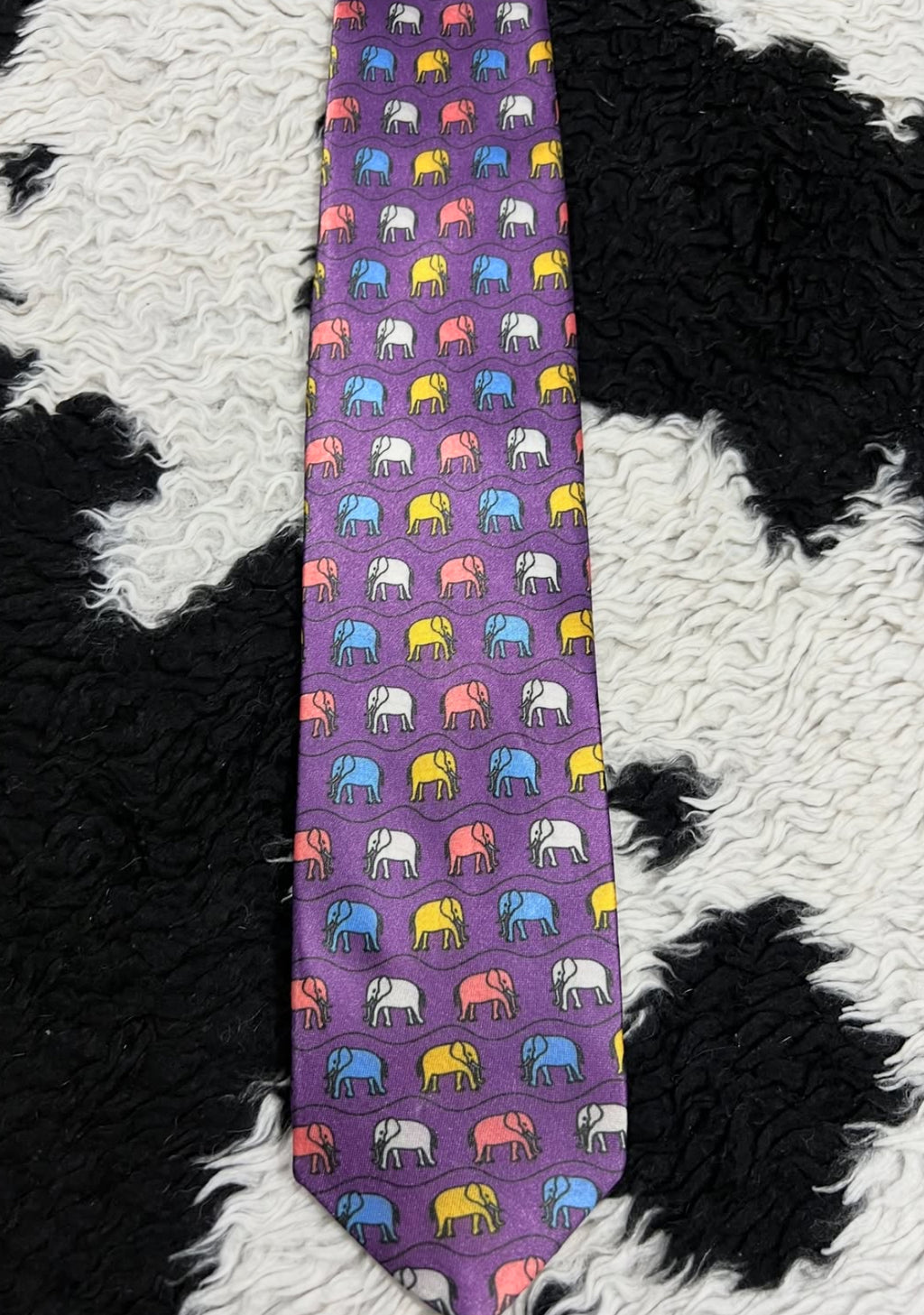 Colorful Elephants Tie