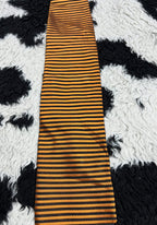 Orange & Black Striped Tie