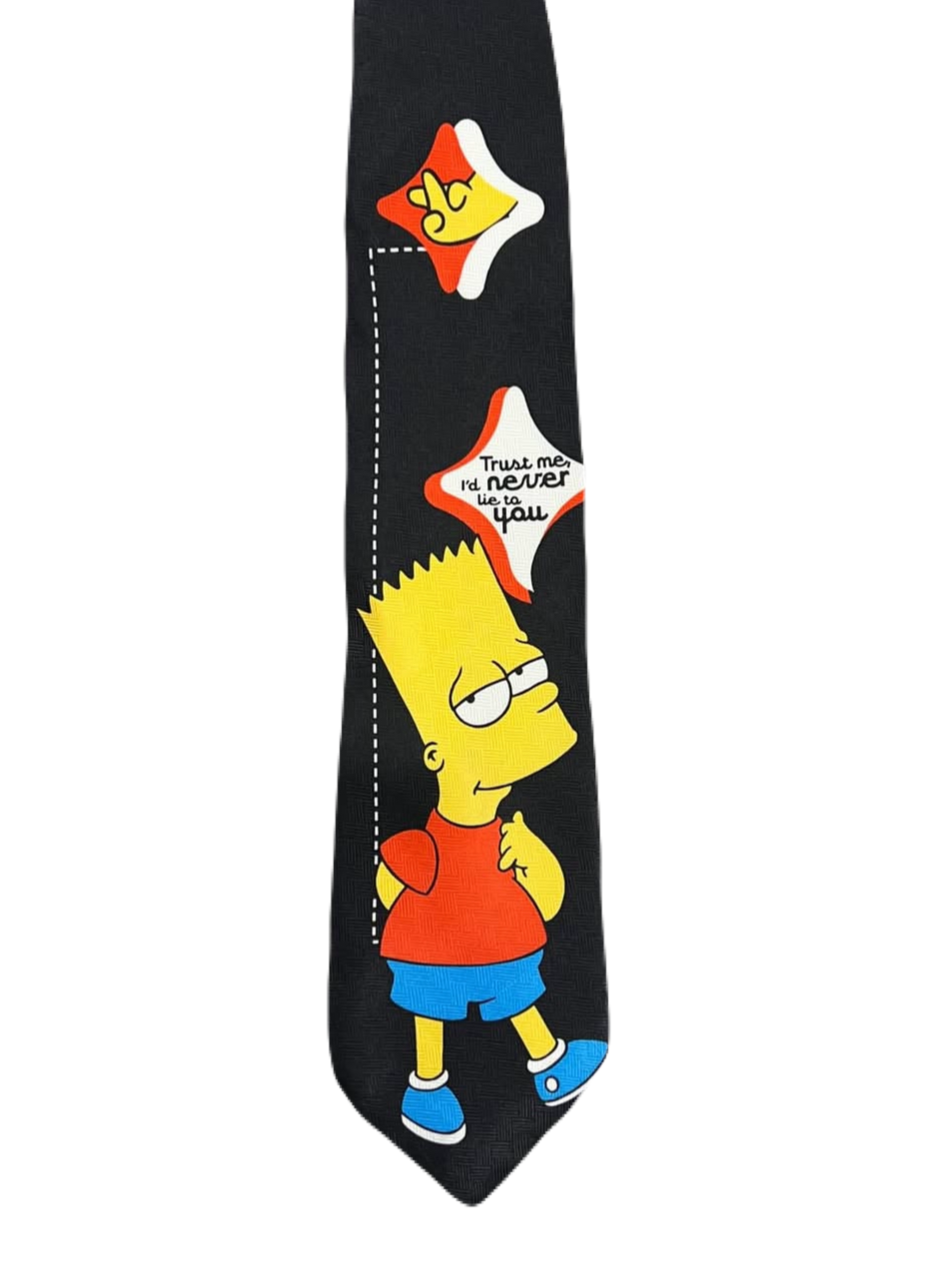Vintage 1998 Bart Simpson "I'd Never Lie" Tie