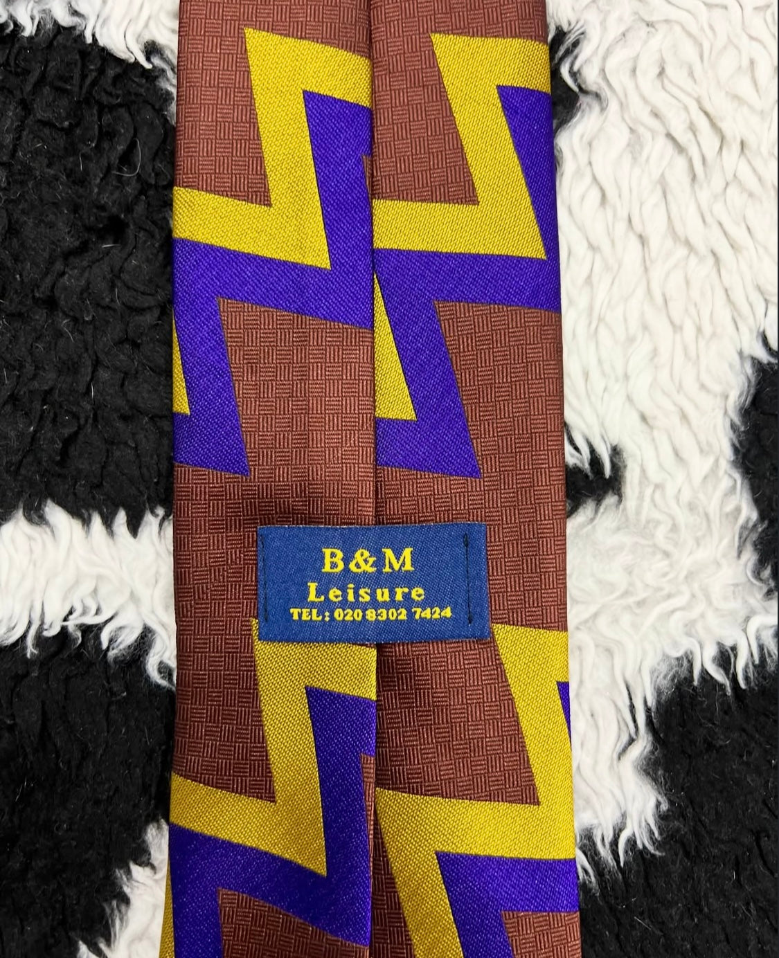 Brown Zig-Zag Tie