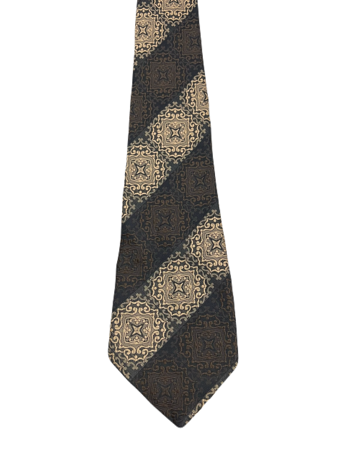 Delamare Brown Embroidered Tie