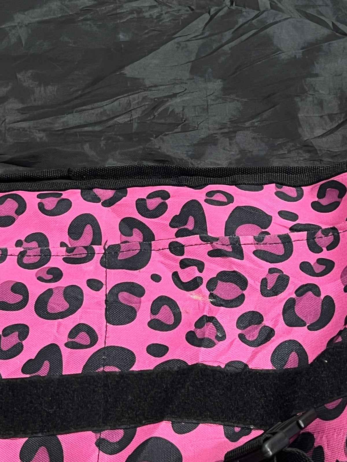 Pink & Black Cheetah Print Messenger Bag