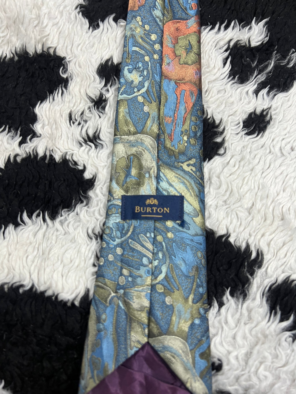 Burton Embroidered Floral Tie